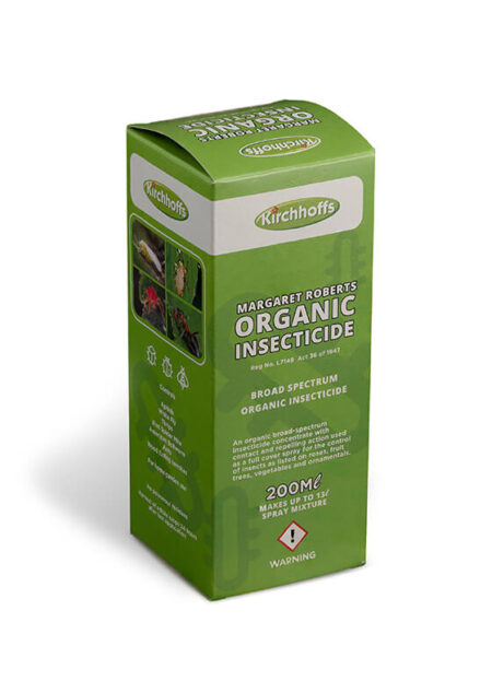 Margaret Roberts Organic Insecticide Reg.no L7149 Act36/47